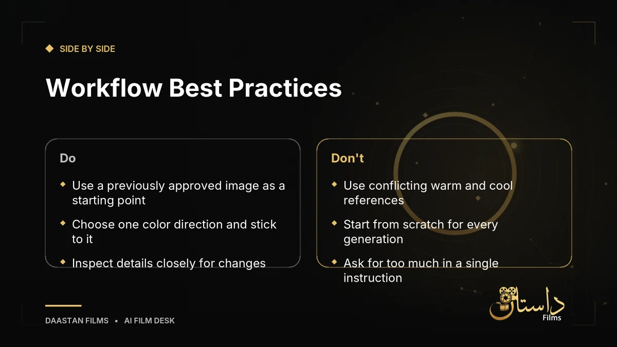 Comparison table of best practices